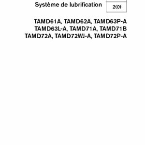 7736746 M.ATELIER D61-D62-D63-D71-D72 Système Lubrification